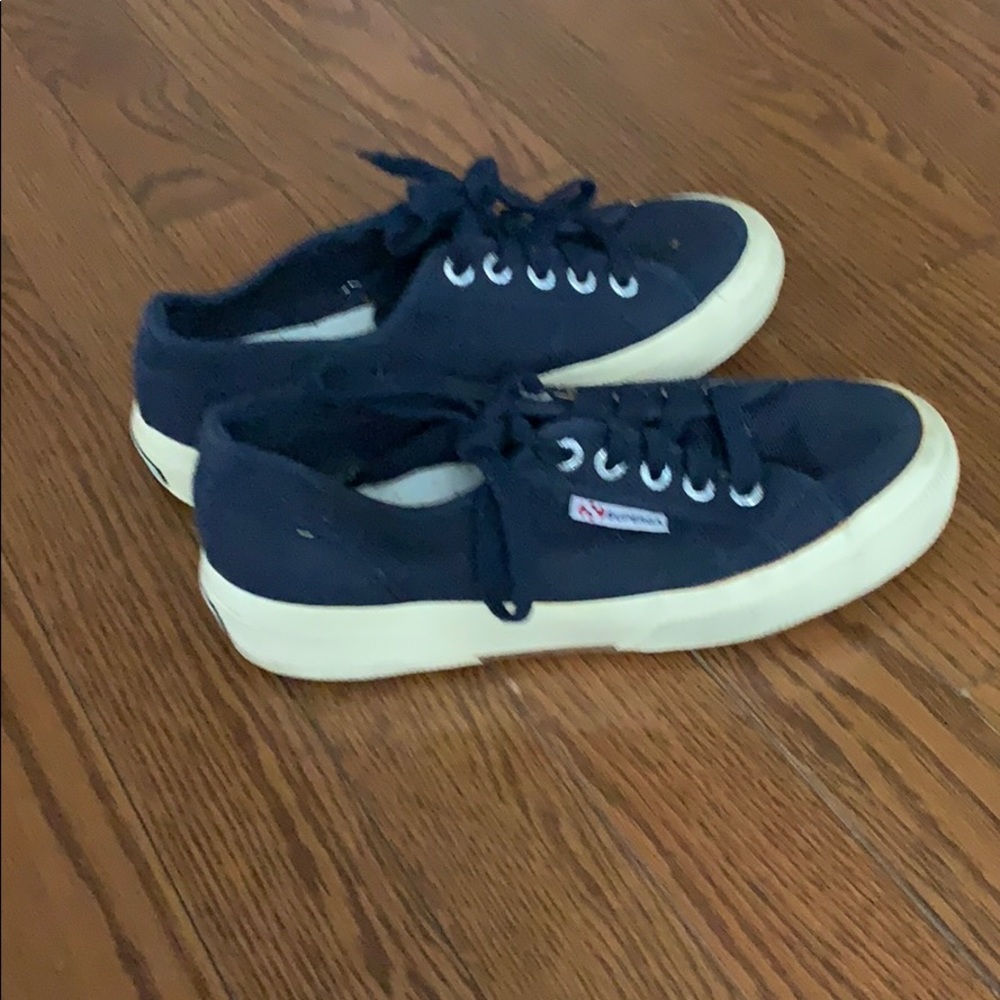 Navy blue Superga sneakers size 6